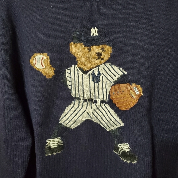 SOLD. Polo ralph lauren new york yankees wool knit sweater. Limited edition - Picture 2 of 12